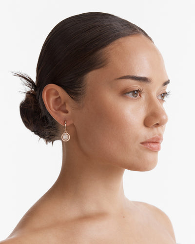 Charmed Hoop Earrings - Rose Gold