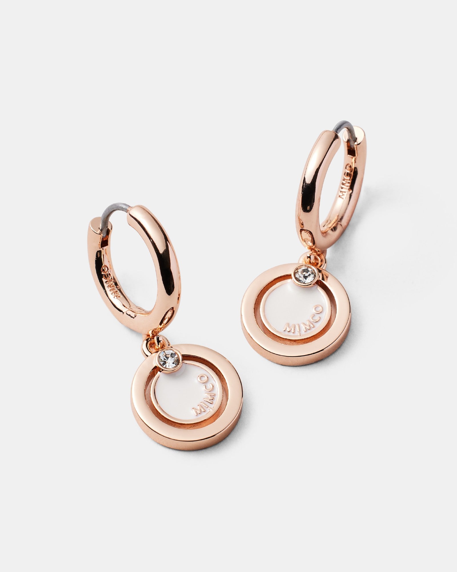 Charmed Hoop Earrings - Rose Gold