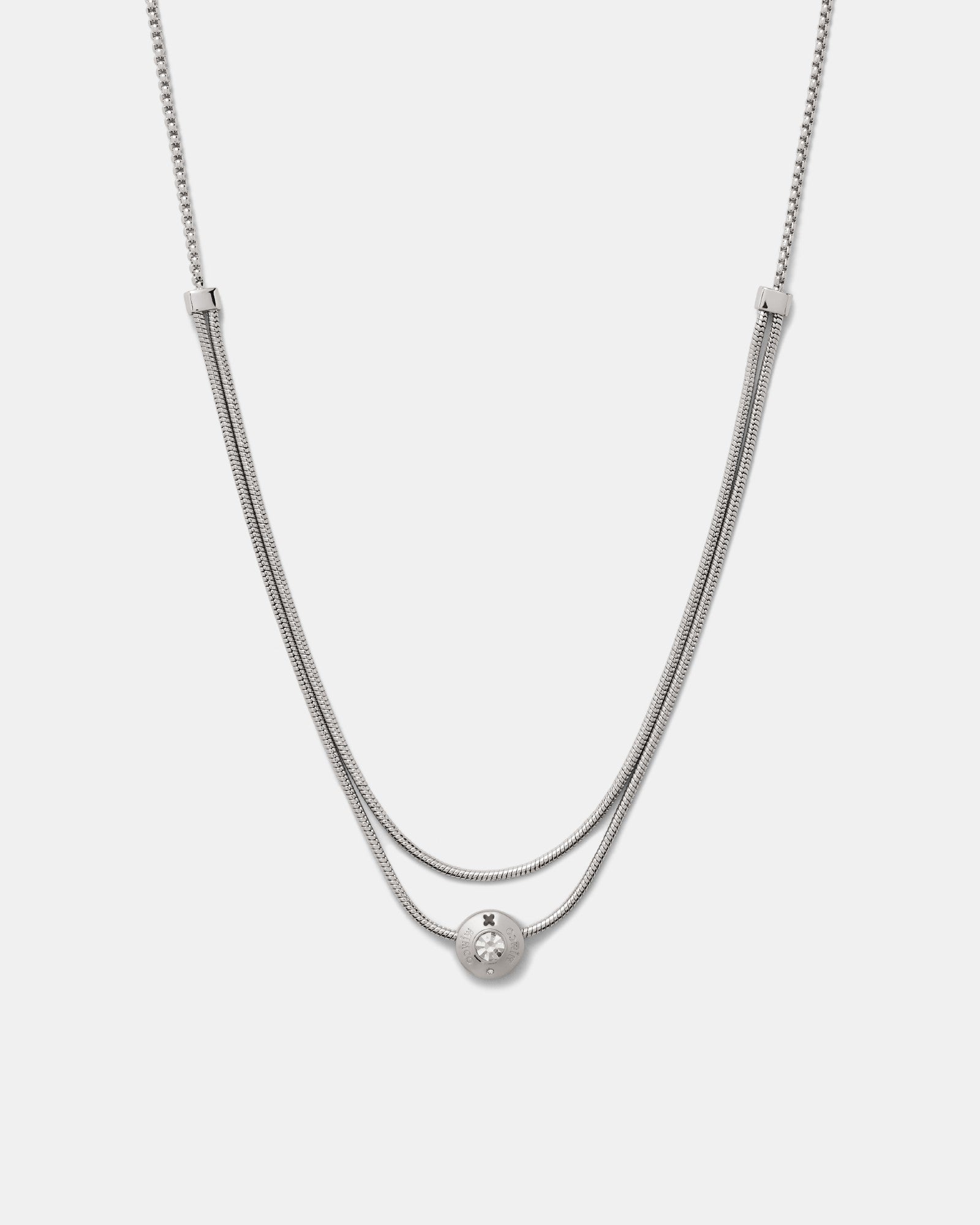 Enliven Toggle Necklace - Silver