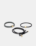 Charming Hair Tie Set - Black