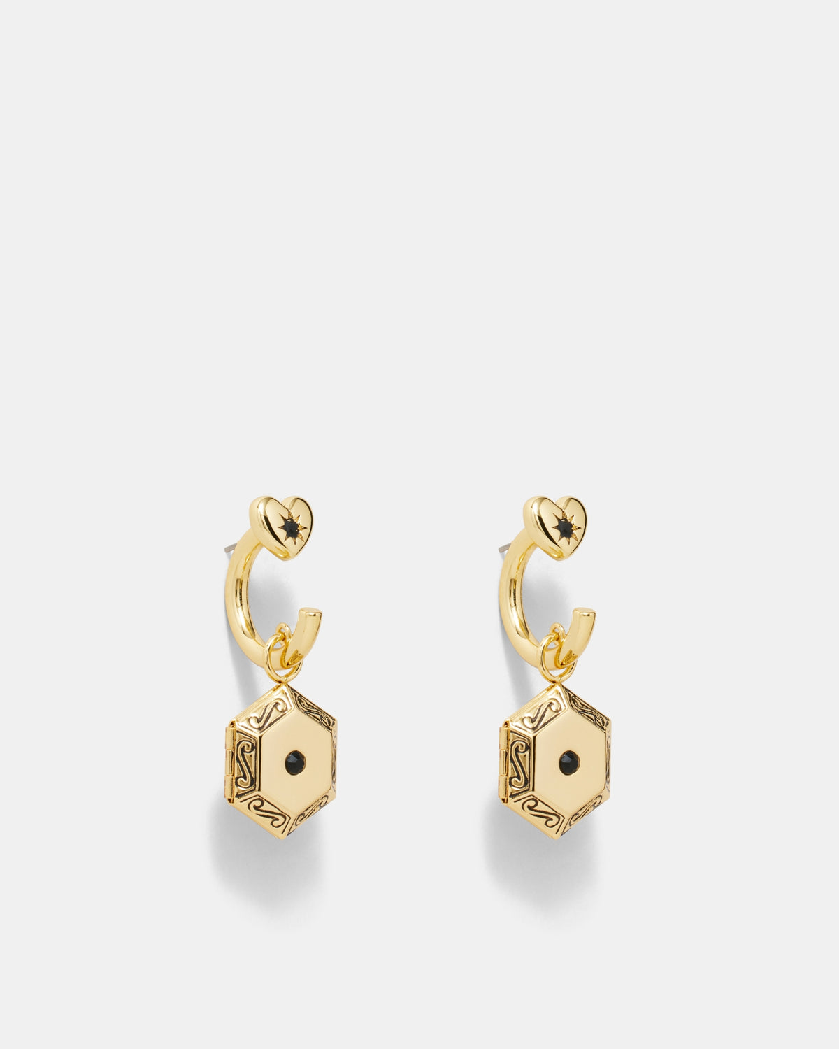 Keep A Secret Earrings - Gold