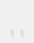 Vela Large Huggie Hoop Earrings - Gold