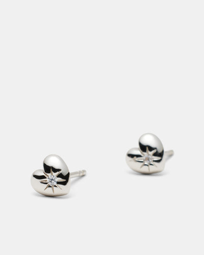 A Little Crush Stud Earrings - Silver