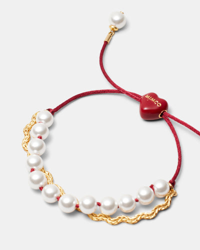 Heart Beat Bracelet - Claret