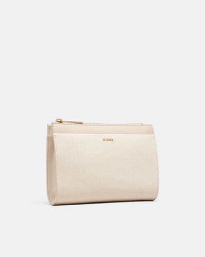 Yvette Gusset Pouch - Pearl