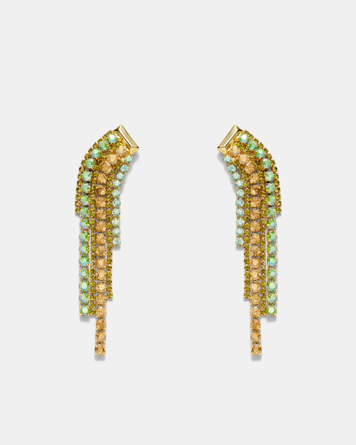 Cue The Lights Earrings - Eucalyptus