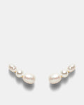 Mila Pearl Stud Earrings - Gold