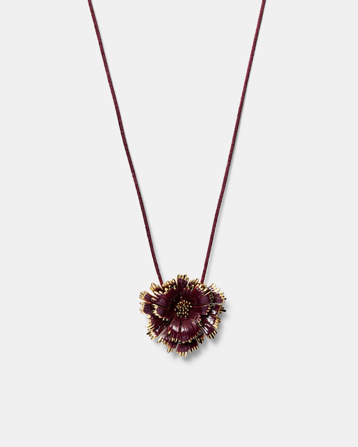 Eternal Beauty Pendant Necklace - Claret