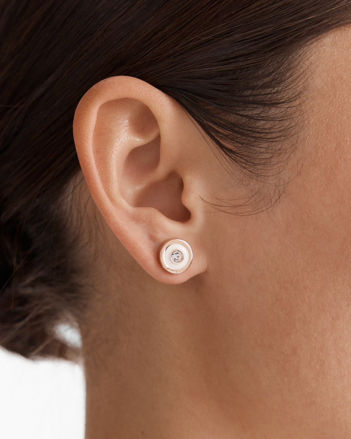 Charmed Stud Earrings - Alabaster