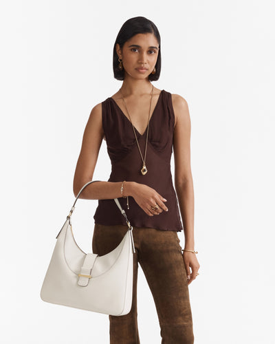 Chelsea Small Hobo Bag - Eggshell
