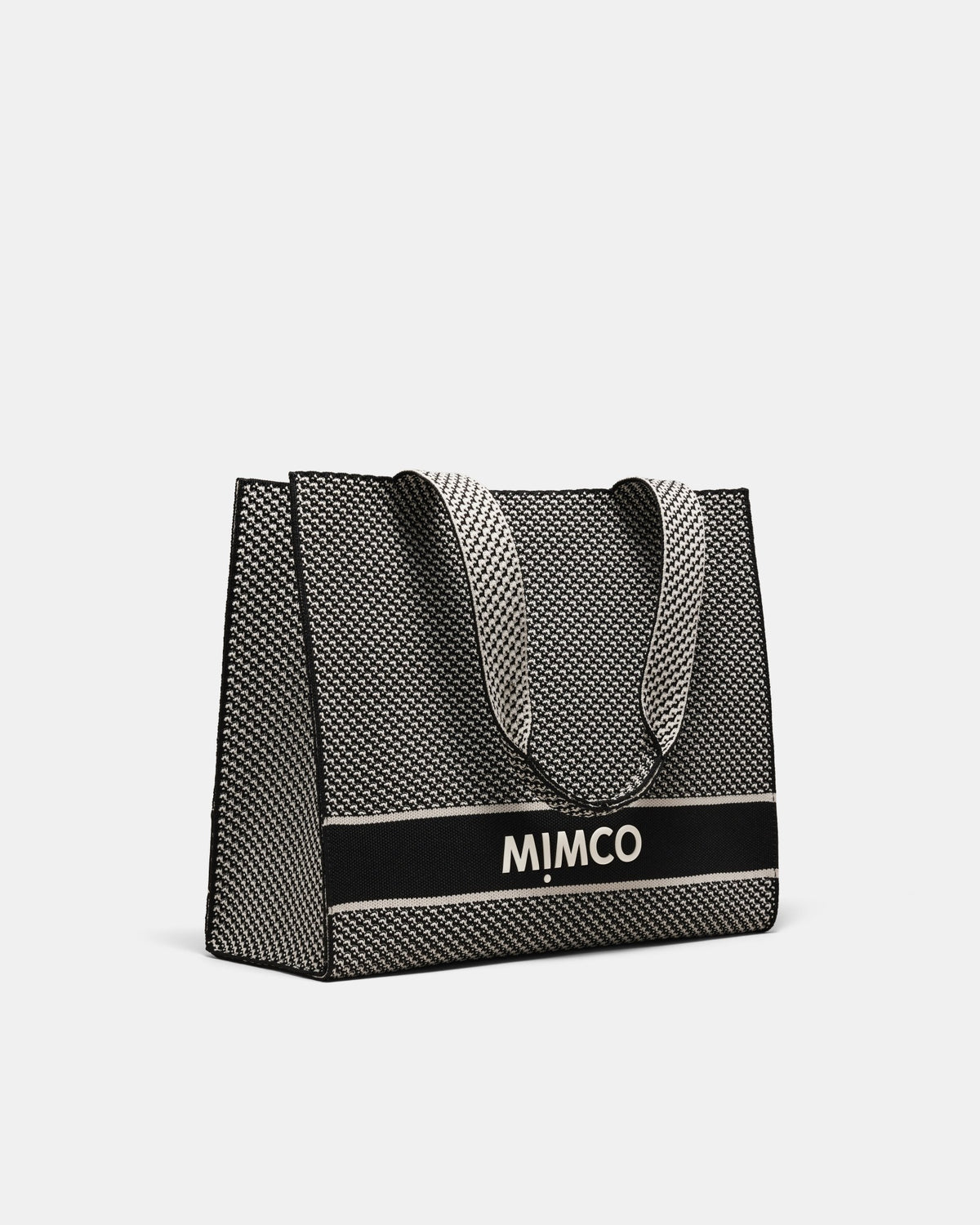 Blondie Boxy Tote Bag - Black White