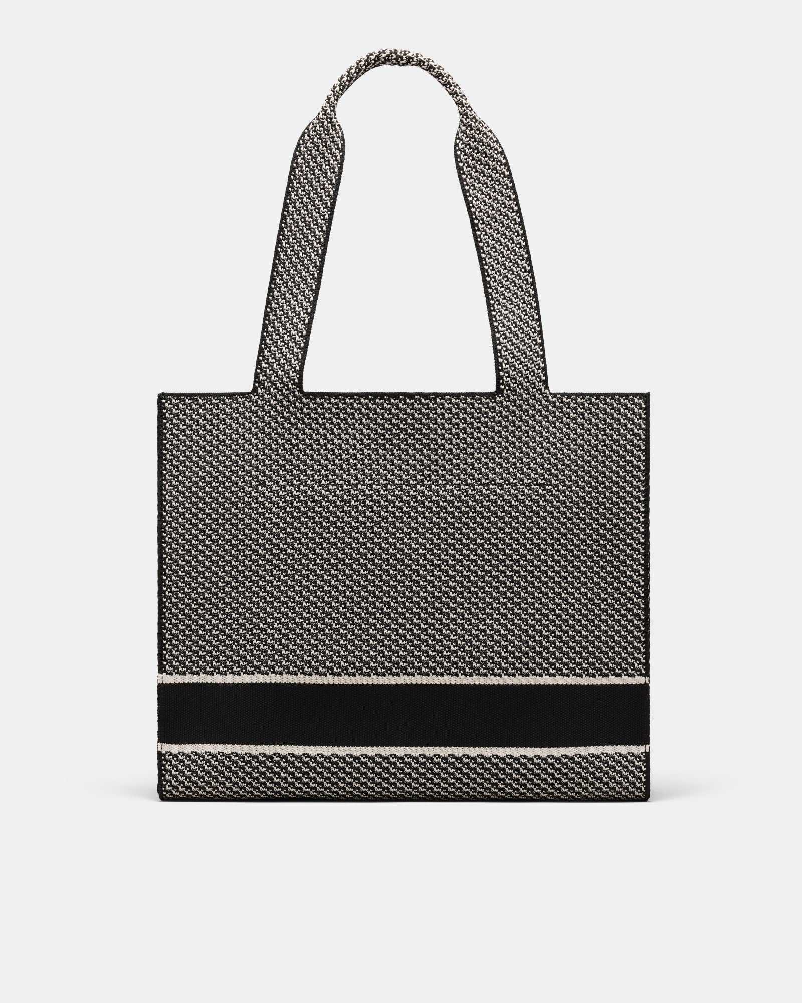 Blondie Boxy Tote Bag - Black White
