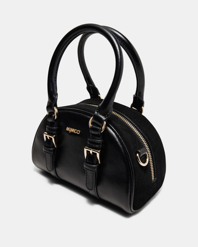Robin Mini Bowler Crossbody Bag - Black