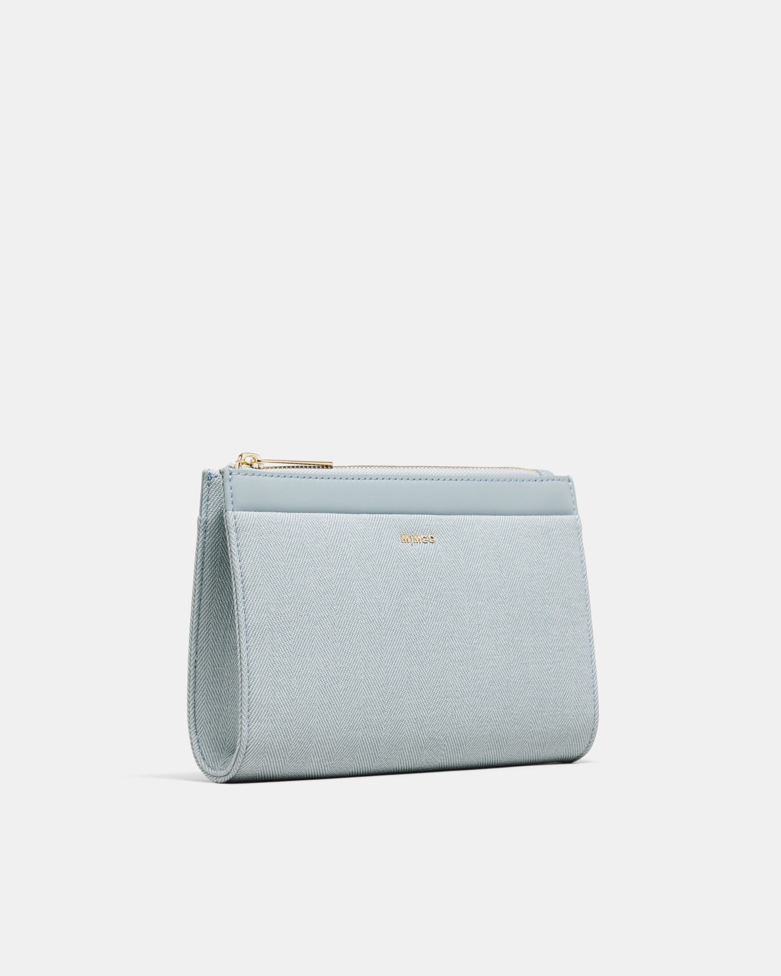 Yvette Gusset Pouch - Dusty Blue