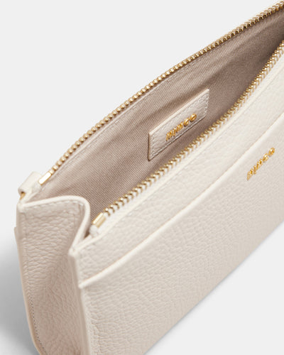 Yvette Gusset Pouch - Eggshell