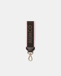 Stripe Webbing Wrist Strap - Bitter Chocolate