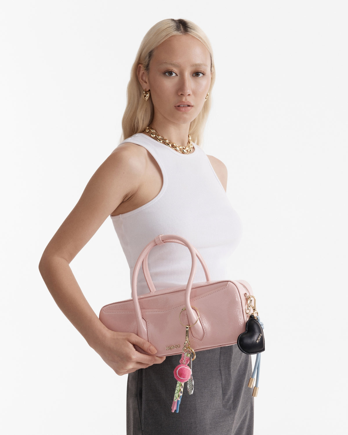Racquet Bag Charm - Pink Multi