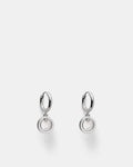 Charmed Hoop Earrings - Silver