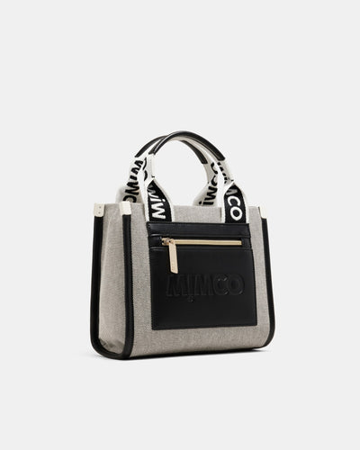 Patch Mini Tote Bag - Black White