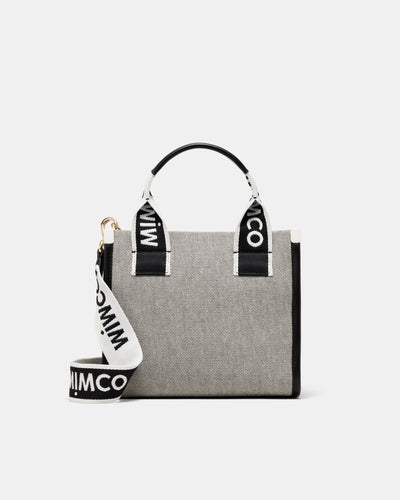 Patch Mini Tote Bag - Black White