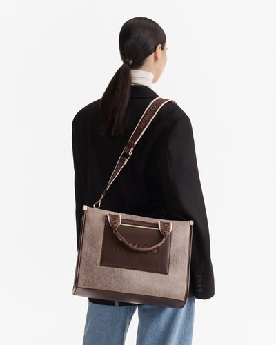Patch Tote Bag - Bitter Chocolate