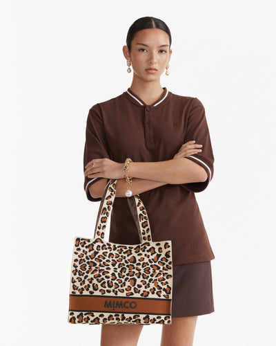 Blondie Boxy Tote Bag - Leopard