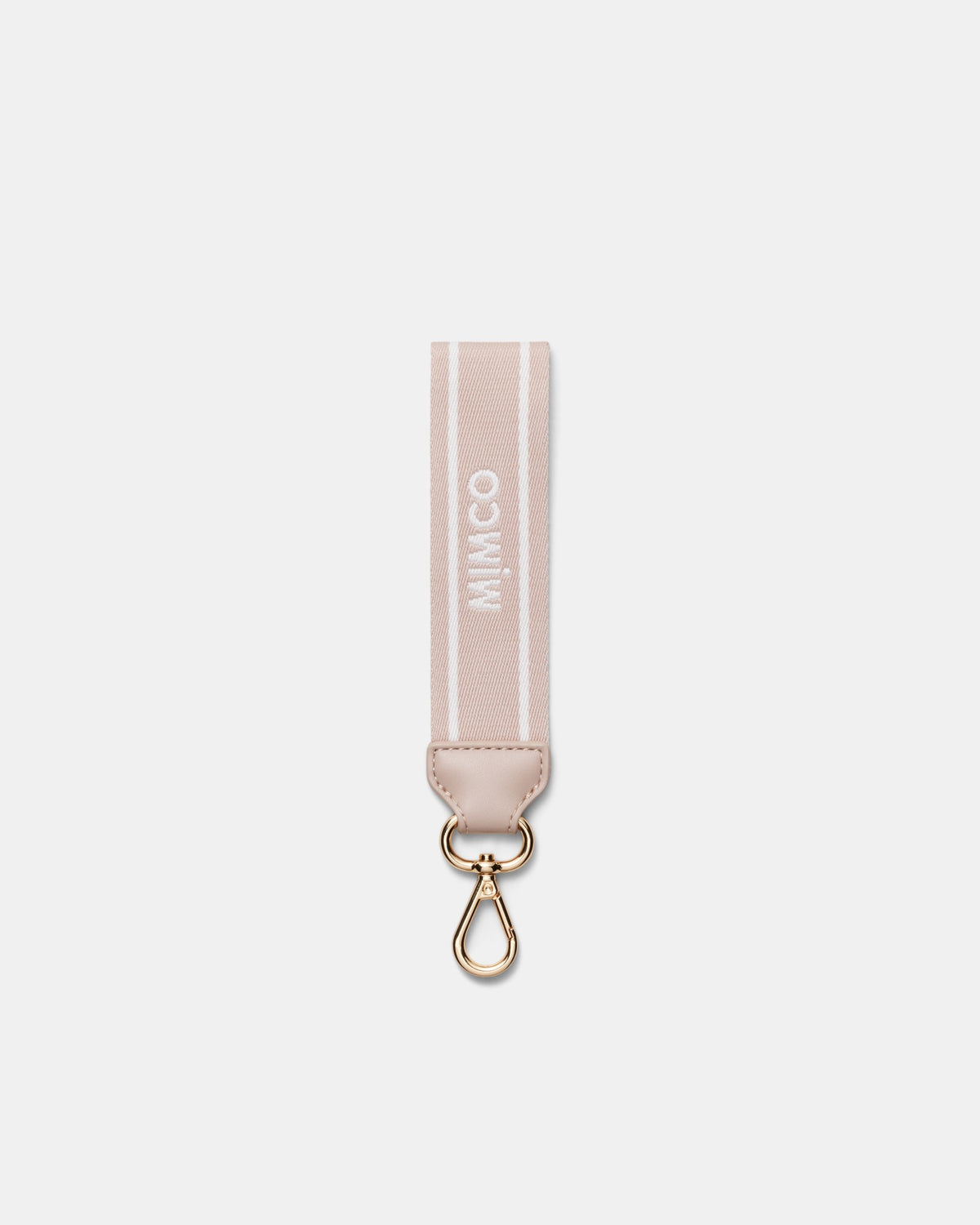 Multi Stripe Webbing Wrist Strap - Dusty Rose