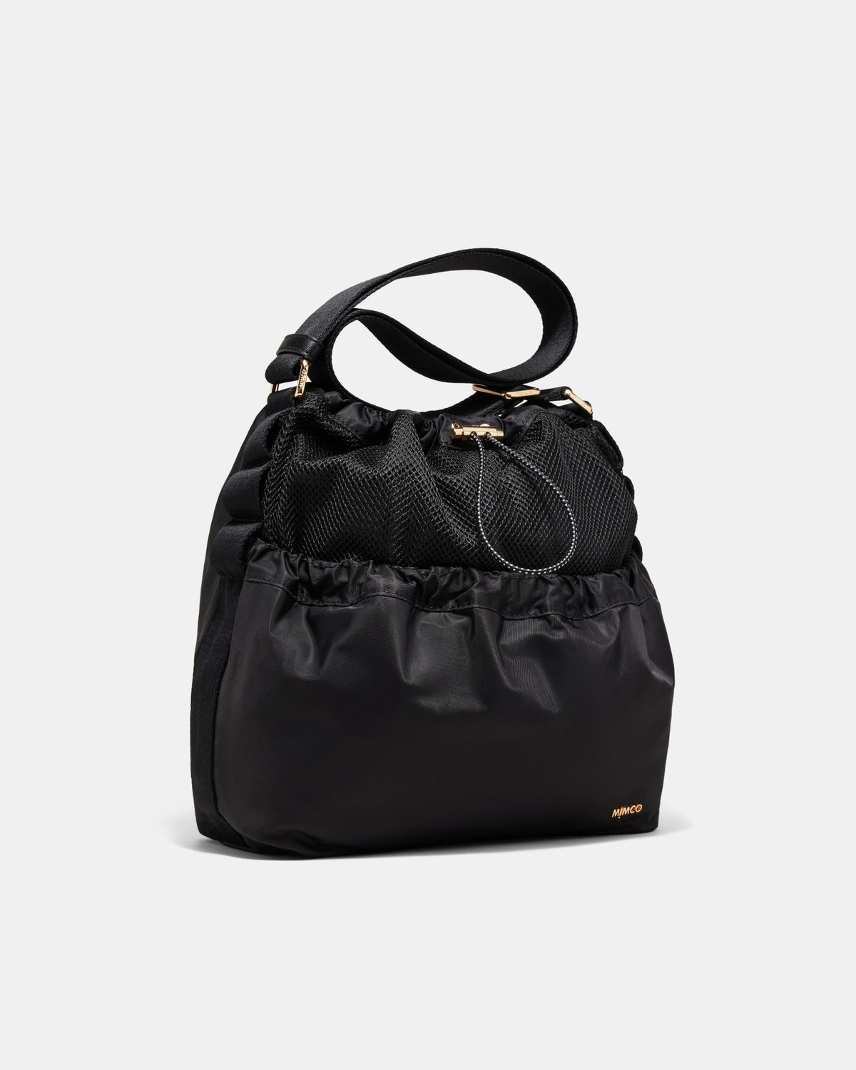 Cady Bucket Crossbody Bag - Black Light Gold