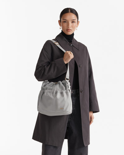 Cady Bucket Crossbody Bag - Grey Sky