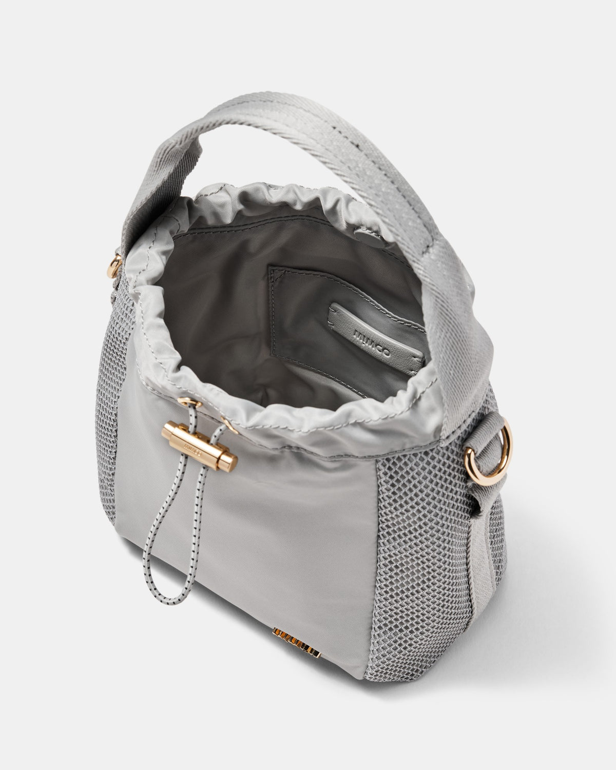 Cady Mini Bucket Crossbody Bag - Grey Sky
