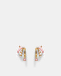 Illusion Hoop Earrings - Pink