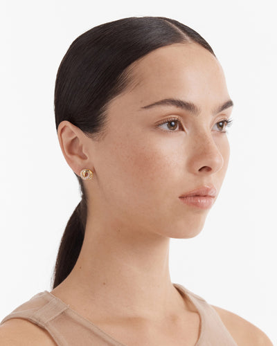 Resonance Stud Earrings - Gold