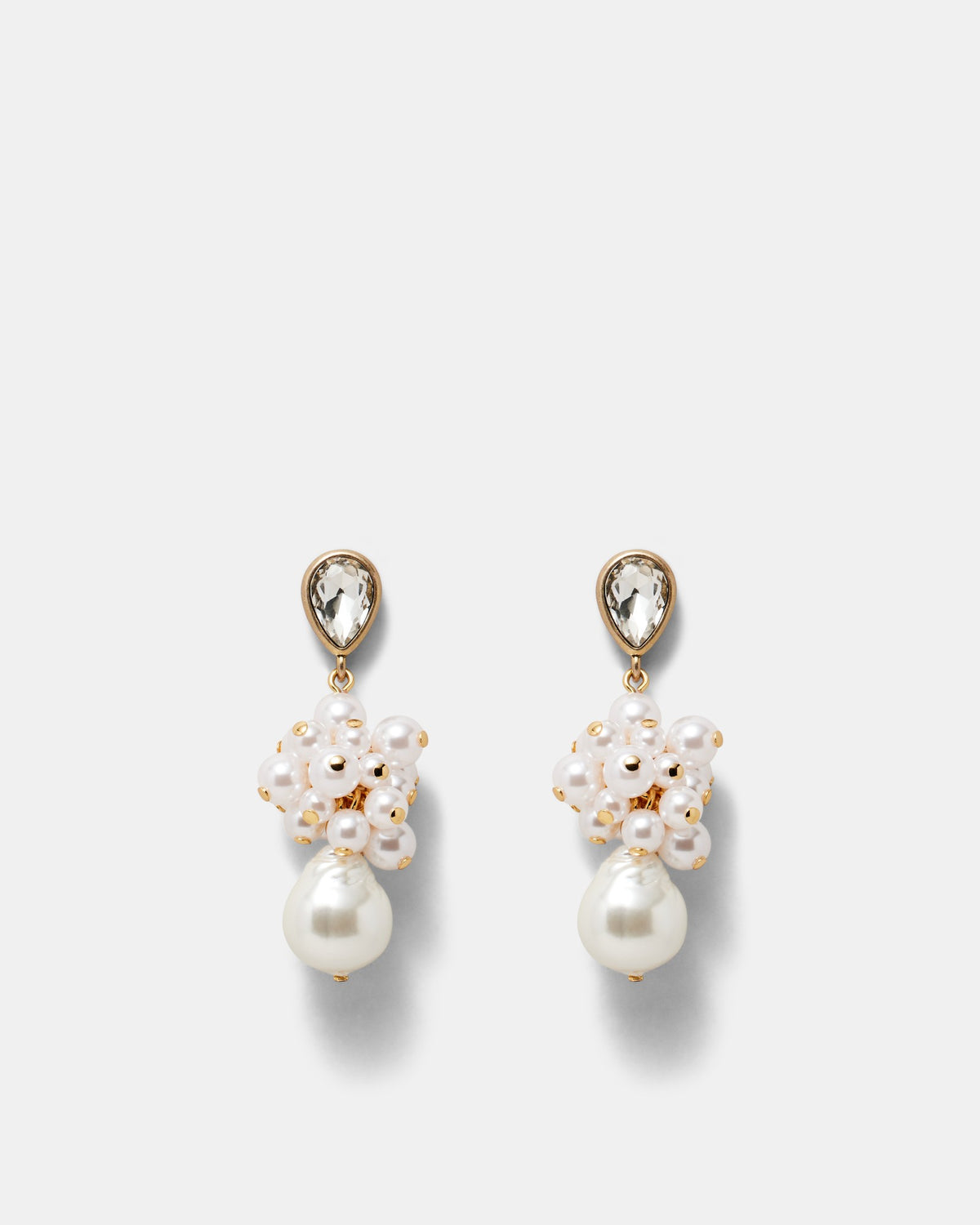 Bubbly Pearl Drop Earrings - Pearl