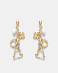 Charm N Cute Drop Earrings - Gold