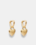 So Fetch Heart Drop Earrings - Gold