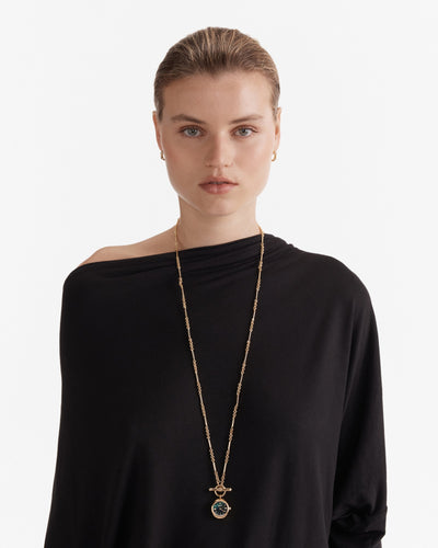 In Time Watch Necklace - Pine