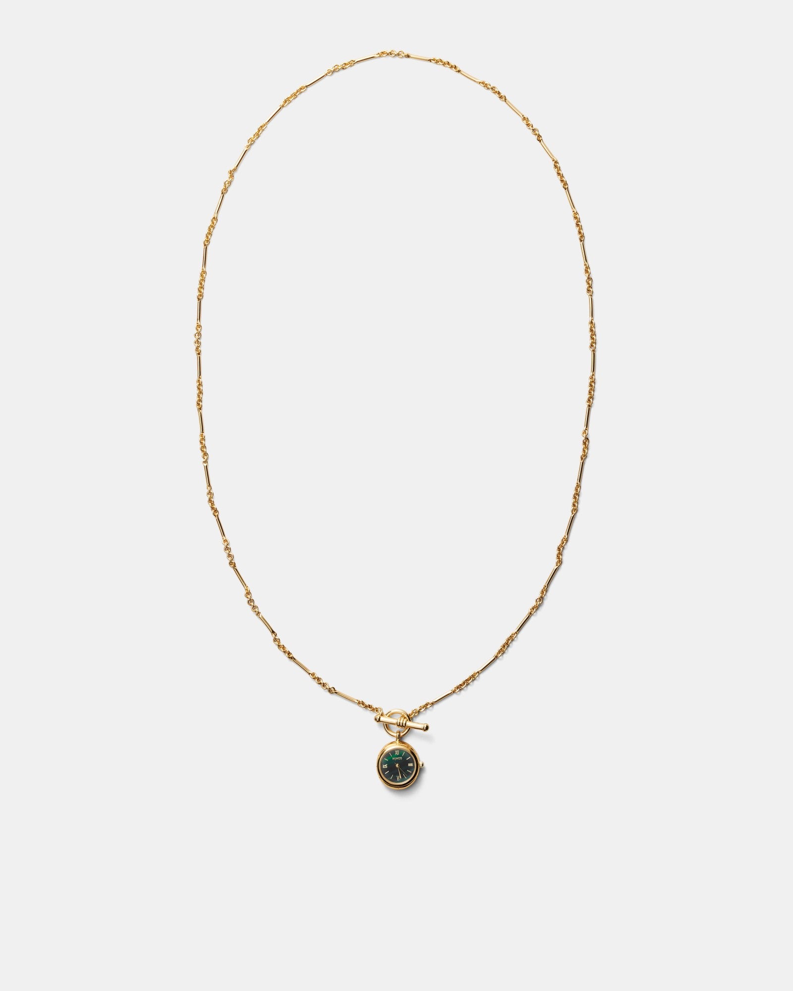 In Time Watch Necklace - Pine