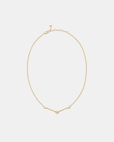 Heart To Heart Necklace - Gold