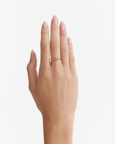 Heart To Heart Ring - Rose Gold