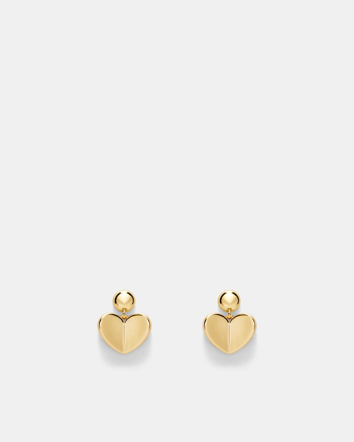 Heart To Heart Earrings - Gold