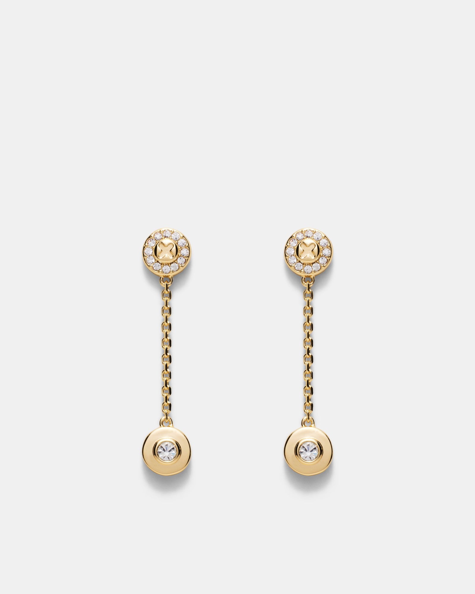 Glitters Drop Earrings - Gold