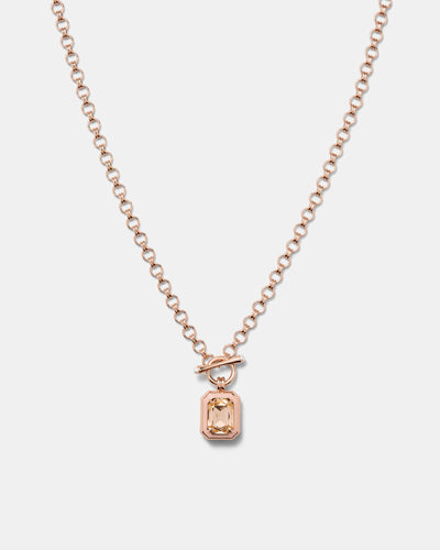Legacy Enamel Pendant Necklace - Pancake