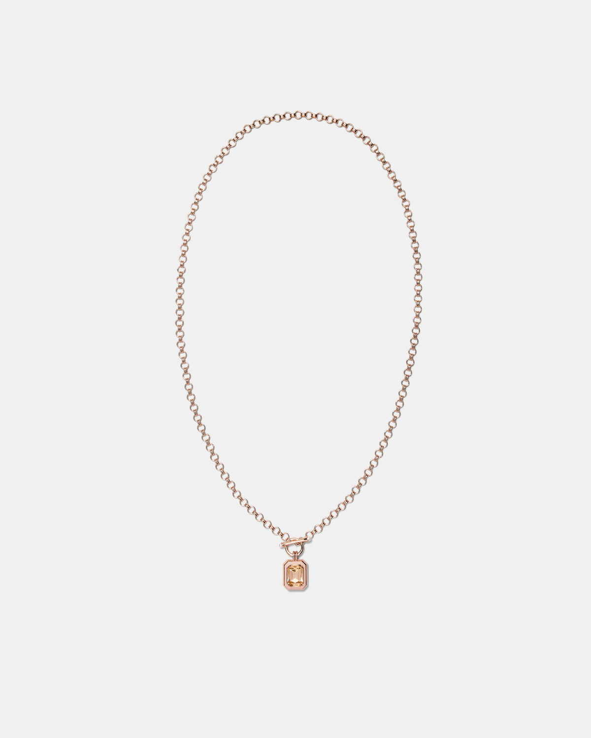 Legacy Enamel Pendant Necklace - Pancake