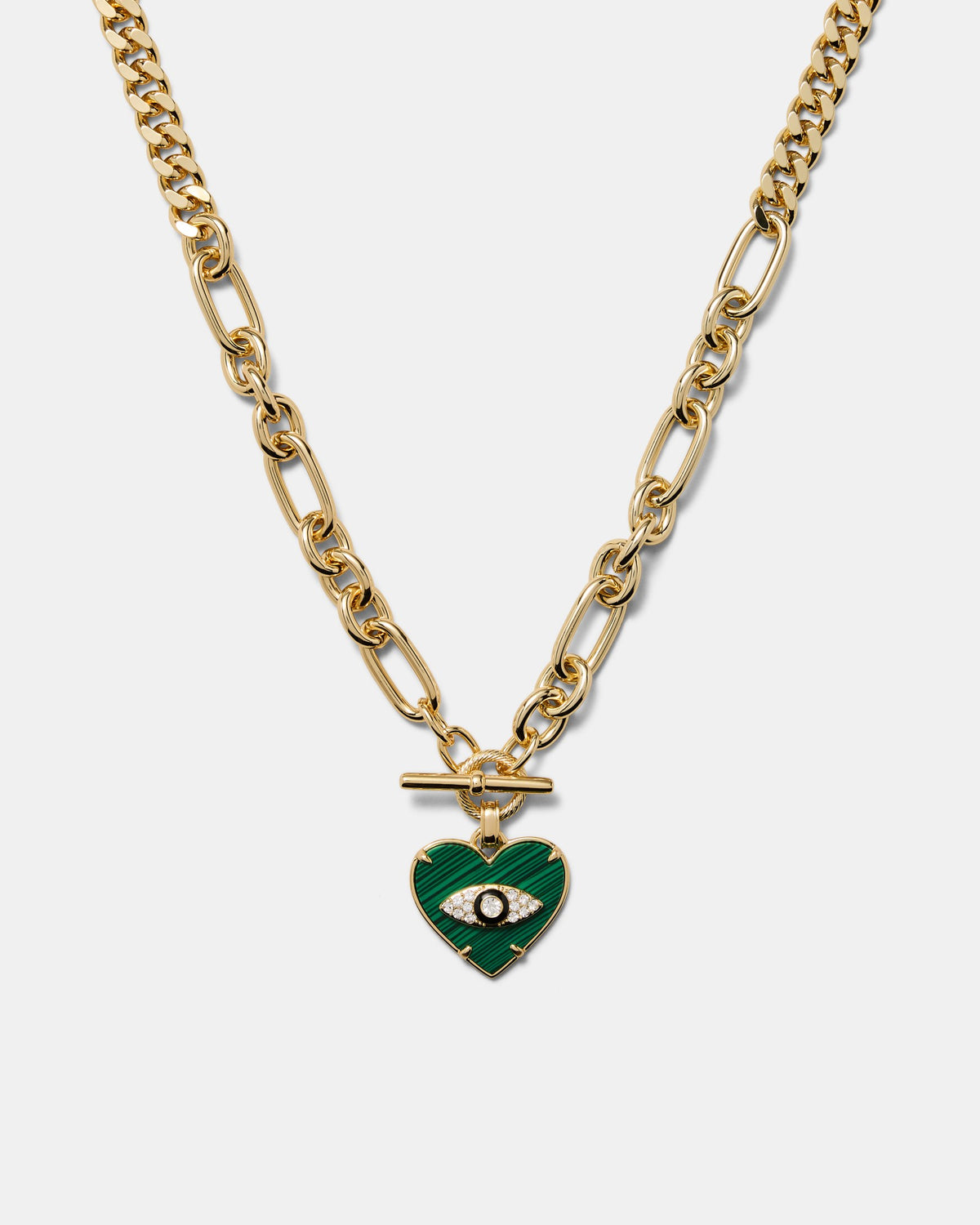 Emotional Heart Necklace - Malachite