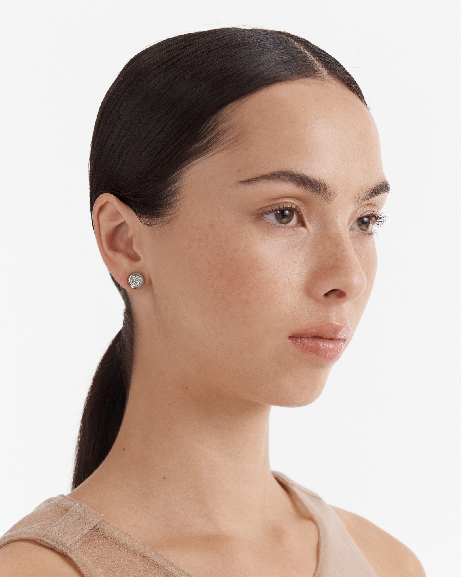 Reflect Stud Earrings - Silver