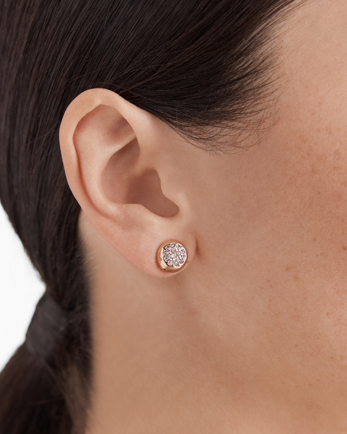 Reflect Stud Earrings - Rose Gold