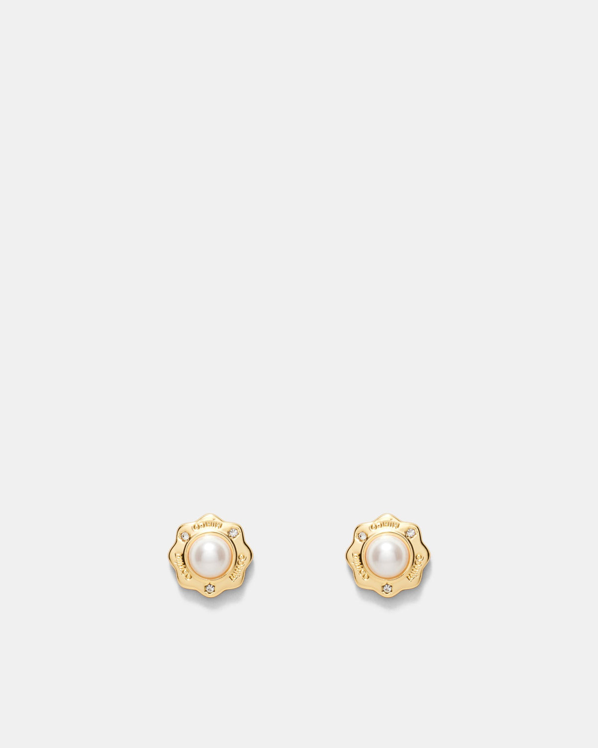 Just Perfect Pearl Stud Earrings - Gold