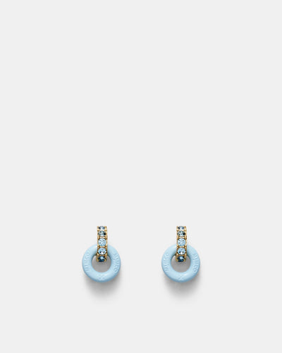 Circulate Stud Earrings - Baby Blue