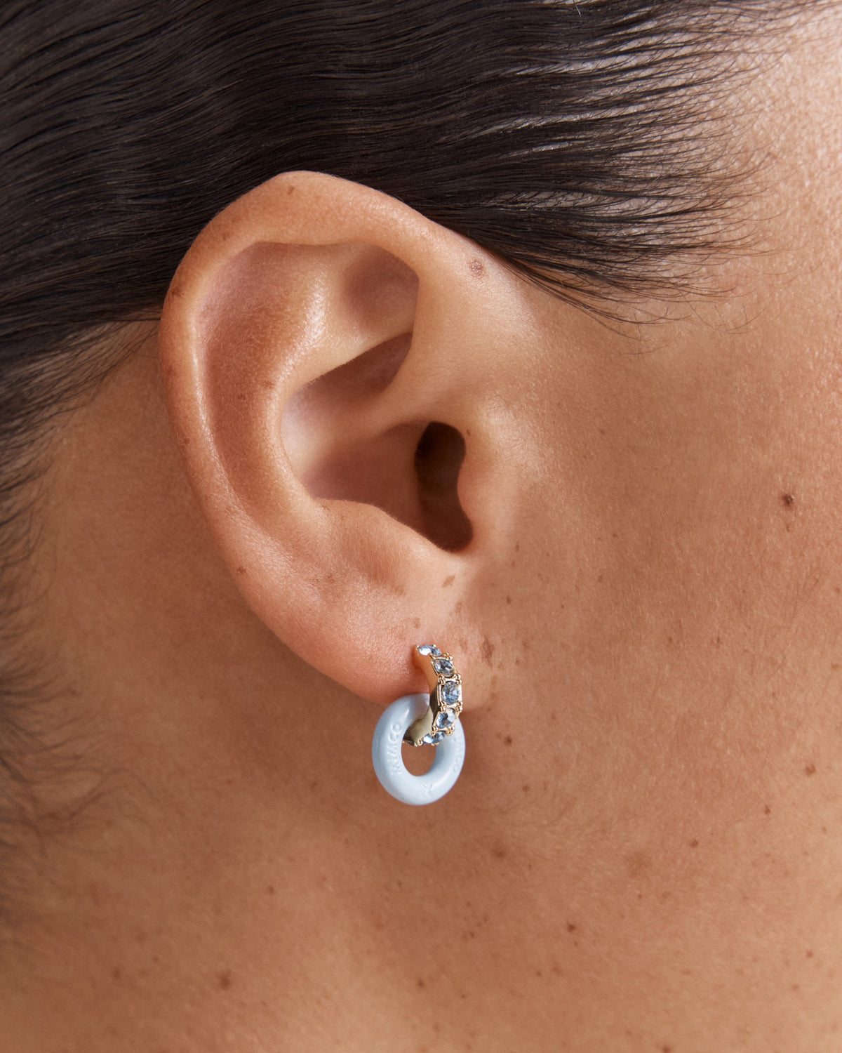 Circulate Stud Earrings - Baby Blue