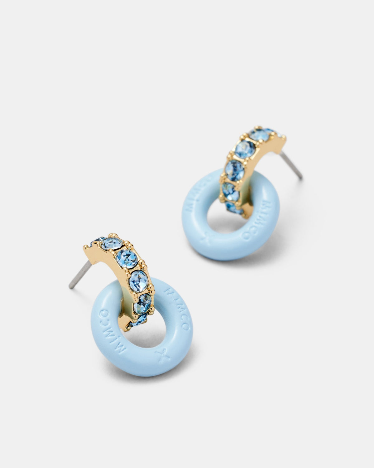 Circulate Stud Earrings - Baby Blue